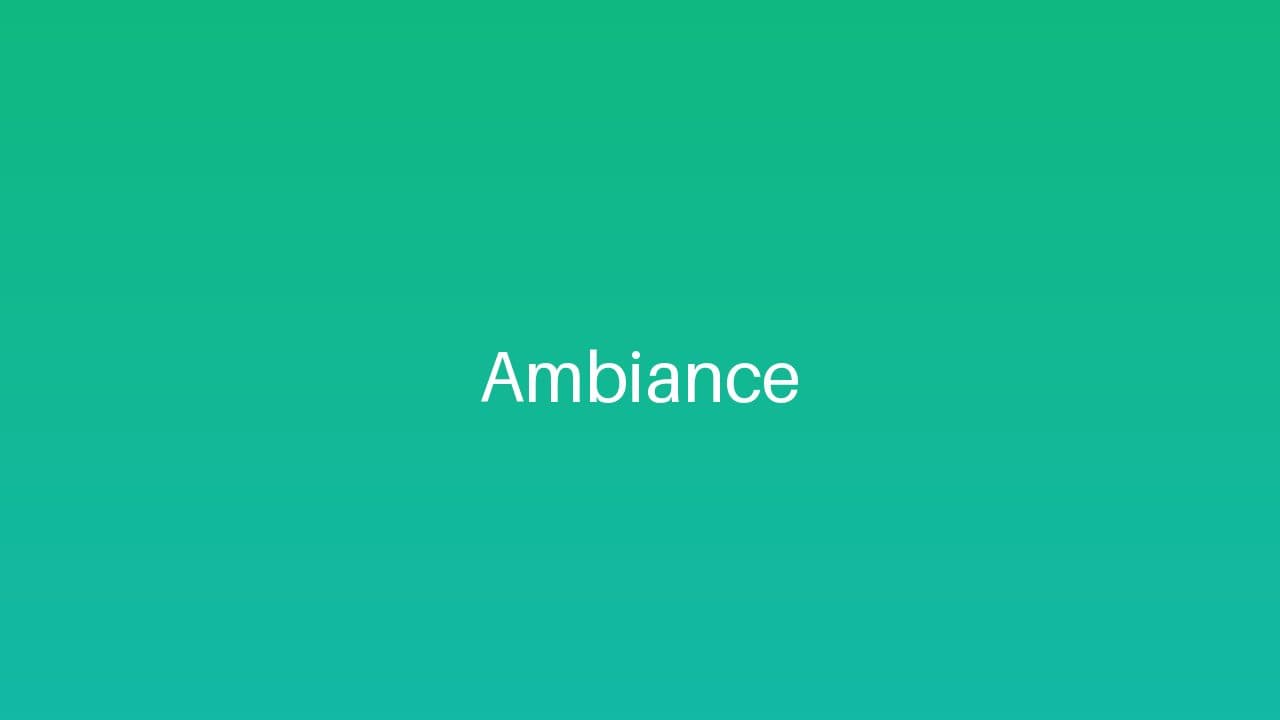 Ambiance — L'assurance d'avancer à la pointe